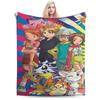 Digimon Adventure Blankets Quality Super Soft Throw Blanket Winter Girls Boys Outdoor Print Bedspread