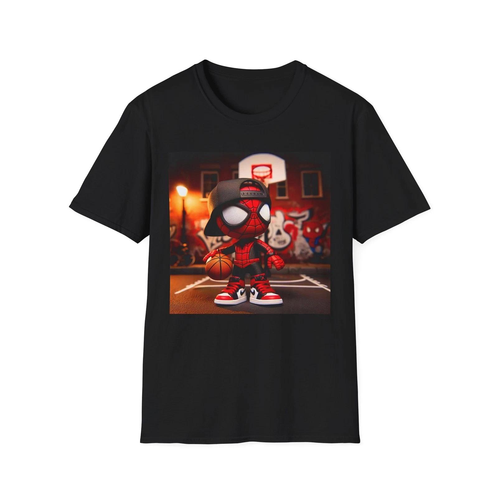 Cool Basketball Cartoon Tee, Unisex Softstyle T-Shirt, Sportswear Gift, [...] 4XL