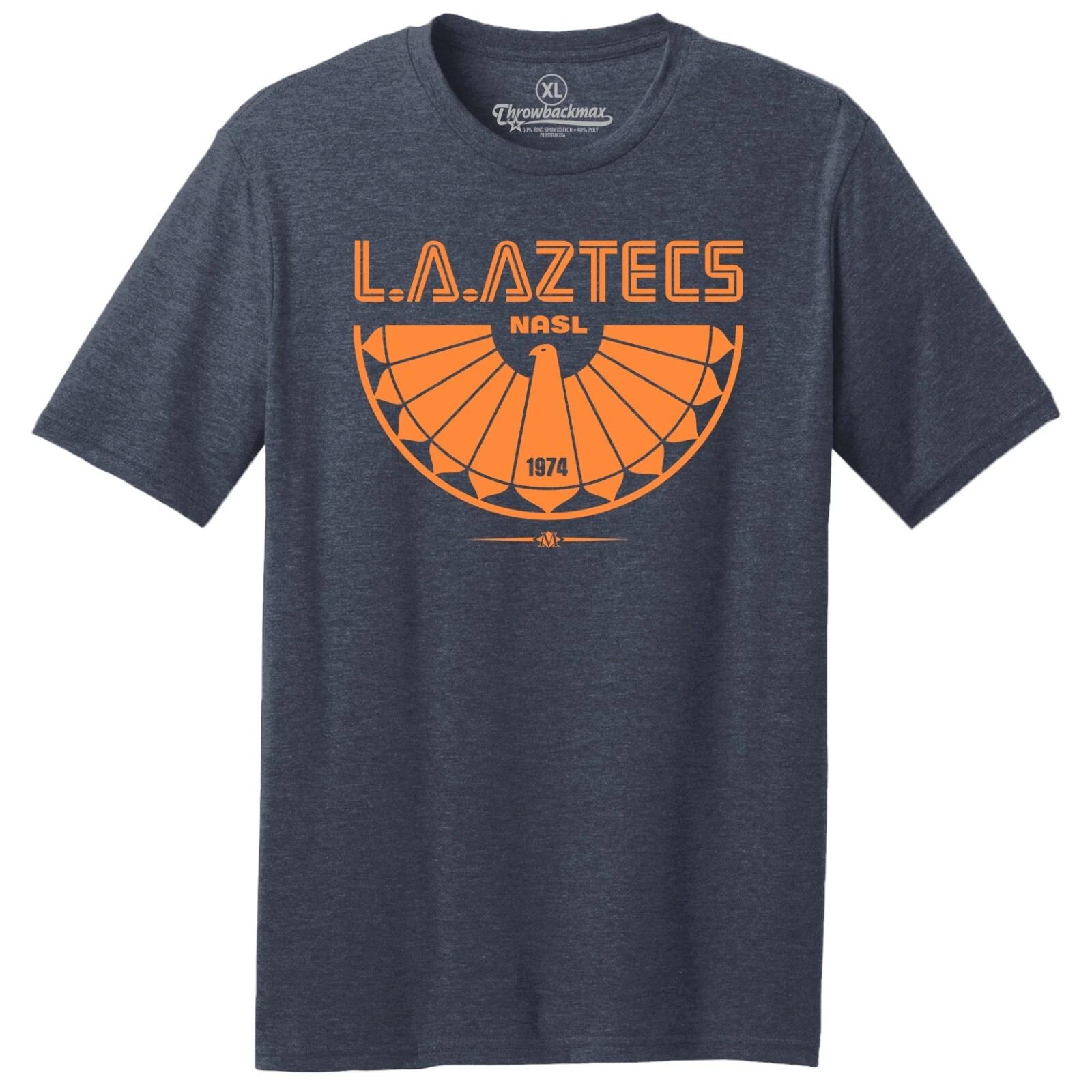 Los Angeles Aztecs 1974 Logo NASL Soccer TRI-BLEND Tee Shirt S