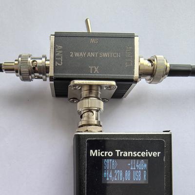 2 Way CB/HAM Antenna Coax Switches SO239/BNC Connector 100W 0-50MHz Rotary Switches 1 Input & 2 Outputs Antenna Switches