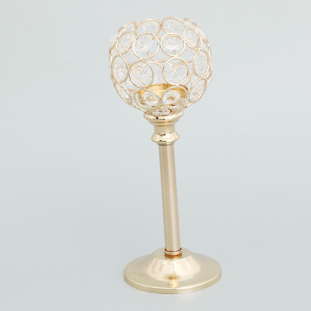 

Long Stand Mosaic Glass Candle Holder Crystal Candelabra Centerpiece for Party Table Wedding Decor