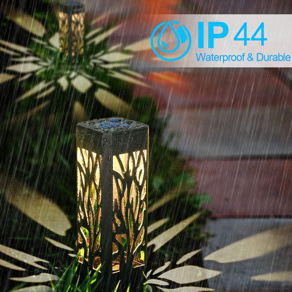 Leaf Solar Cutout Ground Insert Lawn Light