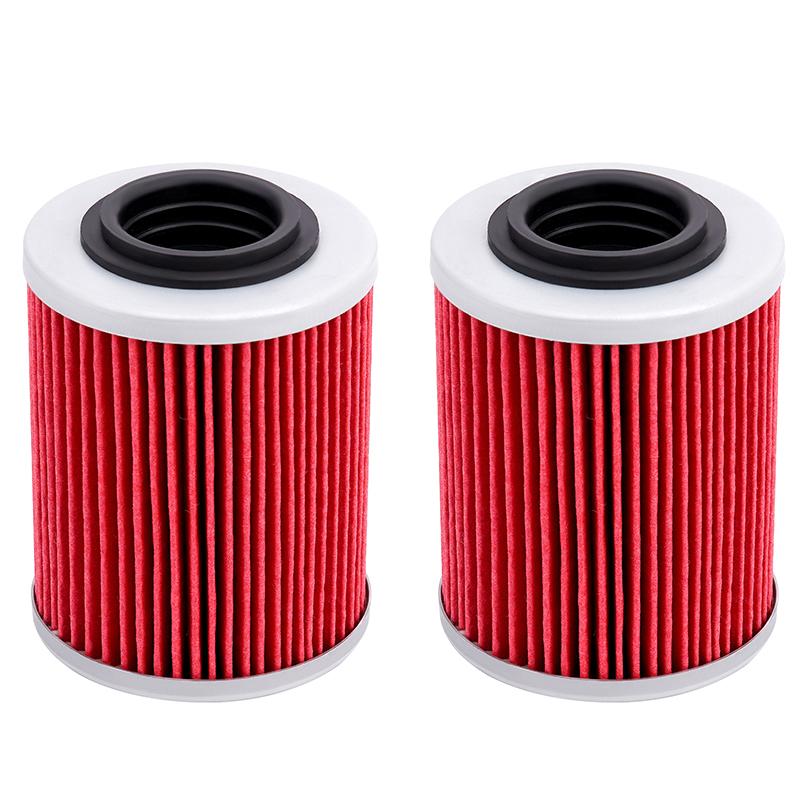 Motorcycle Oil Filters Cleaner For SEA-DOO  Spark 2 3 Up 900 Ryker 600 For Can-Am Maverick X3 420956123 420956120
