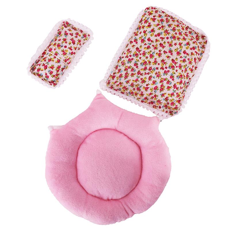 Lůžkoviny 3dílná sada Polštář+Polštář+Přikrývka Pro 17cm Vinylovou Panenku Labubu Spací Pytel Bez Panenek Doplňky pro Panenky