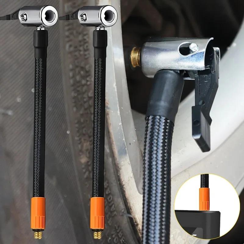 1/2PCS Car Motorcycle Bike Tire Inflation Car Air Pump Hose M6 Inflator Nozzle Hose Thread Copper Connector Auto Repair Parts