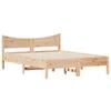 Solid Wood Bed Frame Without Mattress 120x200 Cm Pine Wood