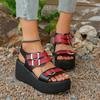 Women Fashion Wedge Sandals Summer Woman Casual Non-slip Peep Toe Designer Shoes Elegant Platform Sandals Sandalias De Mujer