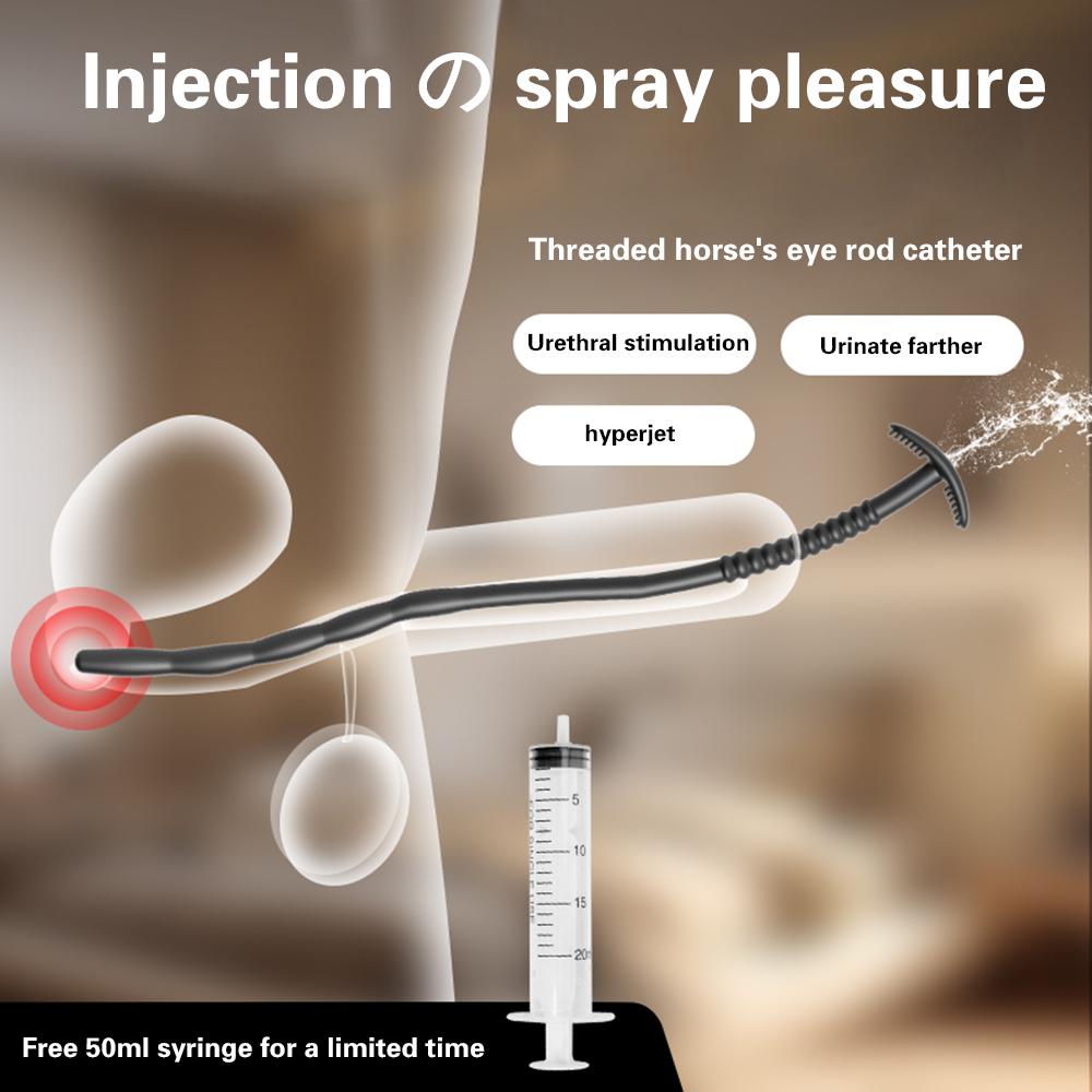 Soft Silicone Urethral Dilator 6/8/10mm Horse Eye Stick Penis Rod Male Masturbation Blockage Stimulator Adults Sex Toys for Men