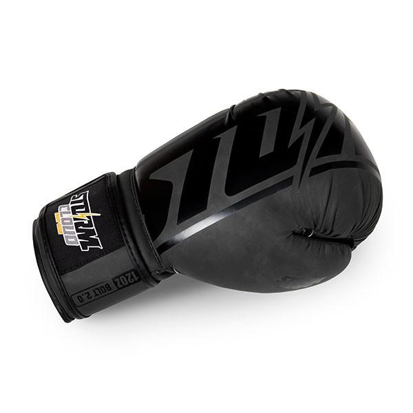 StormCloud Bolt 2.0 Boxing Gloves Black/Black 14oz