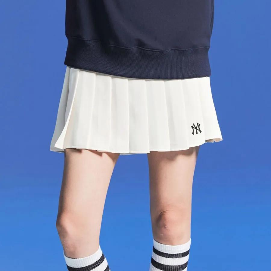 New MLB New York Yankees Casual Short Skirts Women's Ivory 3FSKB0324-50CRS