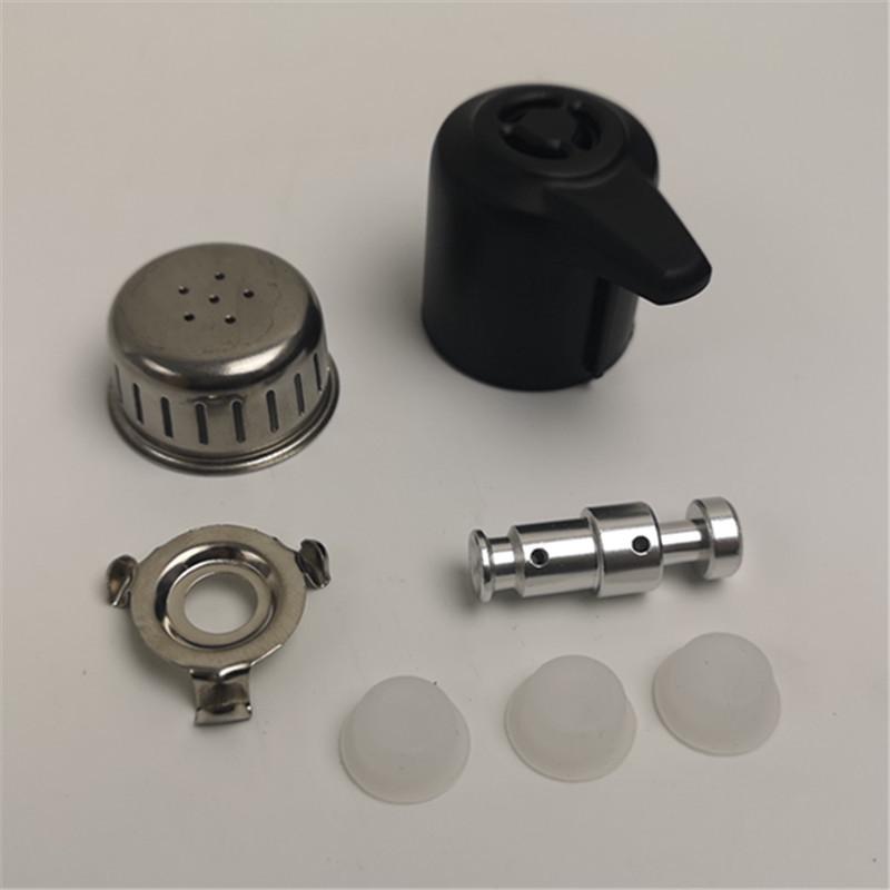 Electric Pressure Cooker 7-Piece Accessory Set: Vent Valve, Anti-Clogging Cover, Float Valve Cap, Drawstring Bag
