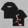 T-shirt Stampata BLEACH Nelliel Tu Odelschwanck Uomo Donna Cotone Lavato Magliette Manga Vintage T-shirt Harajuku Manica Corta T-shirt