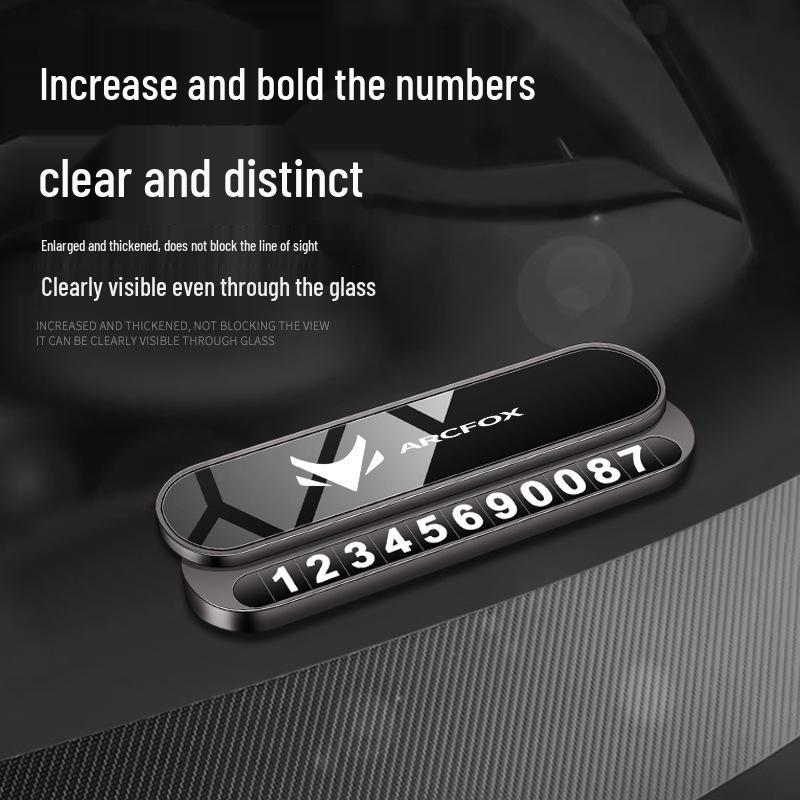ARCFOX Alpha S/T Luminous Car Parking Phone Number Plate