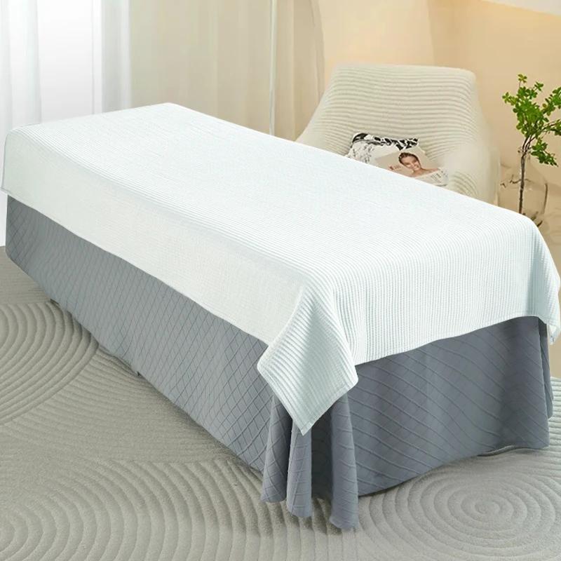 Solid Color High-grade Beauty Massage SPA Club Bedspread Beauty Salon Bed Sheet Therapy Mattress Cover Body Massage Bed Cover