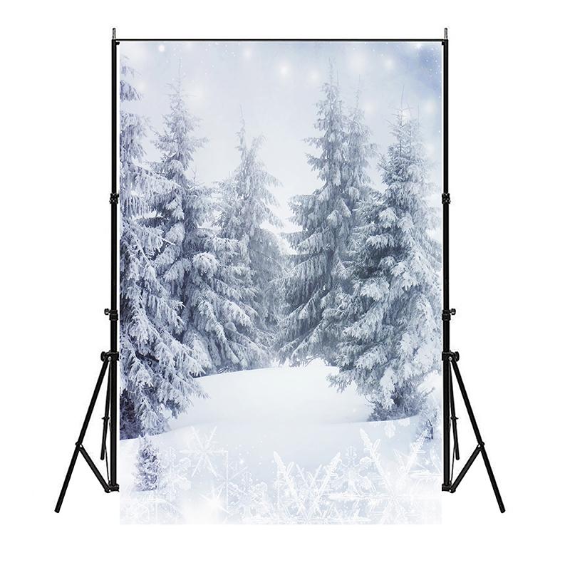 Winter Schnee Fotografie Hintergrund Studio Requisiten Kulisse Baby Foto Kulisse Sprühleinwand Party Heimdekoration