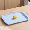 Zhi Shi Large Blue Plastic Serving Tray with Handles