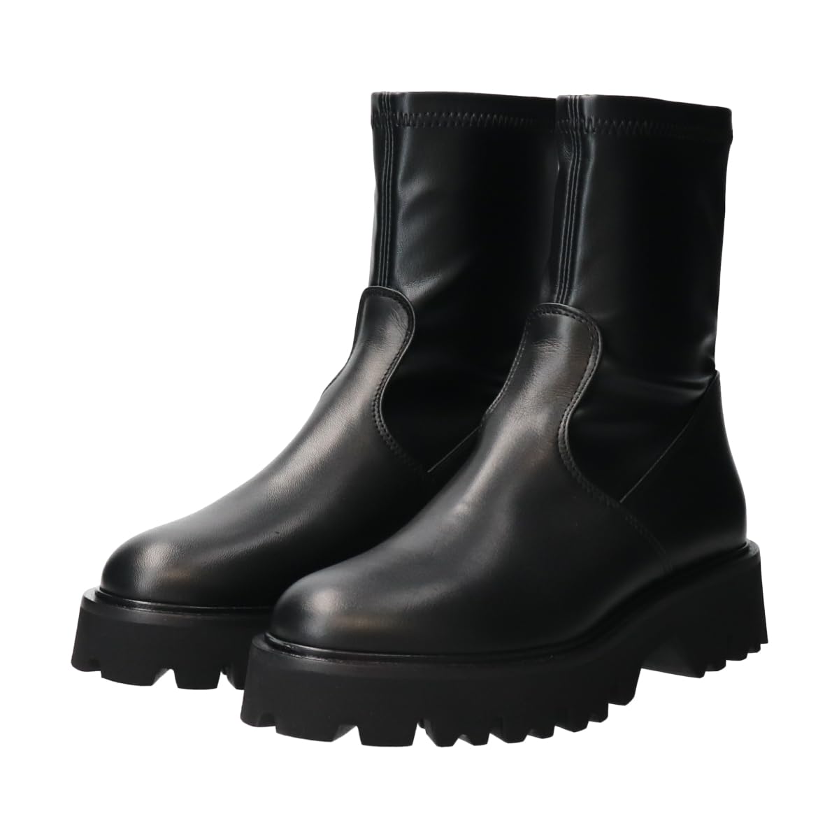 

Fashion Boots Tank Sole Stretch Short Boots F43012 [Fabiorsconi] чорний