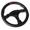 330mm/13 İnç Düz Direksiyon Simidi Alüminyum+PVC Drift Simülasyon Yarış Oyunu Direksiyon Simidi Evrensel
