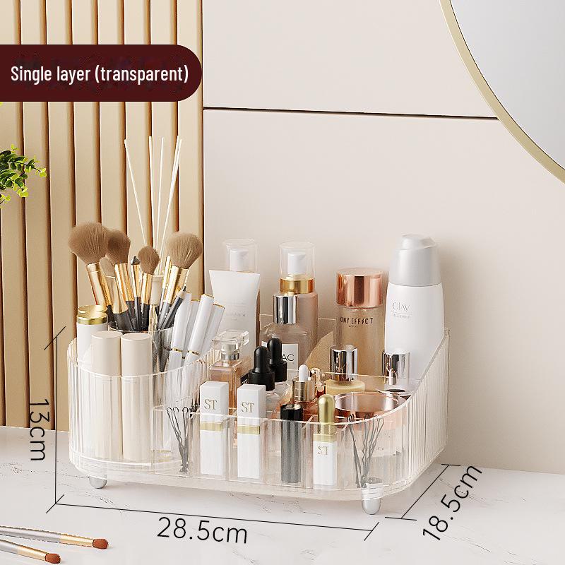 

Обертовий акриловий органайзер для косметики, засобів догляду за шкірою, помади, масок та пензлів для макіяжу