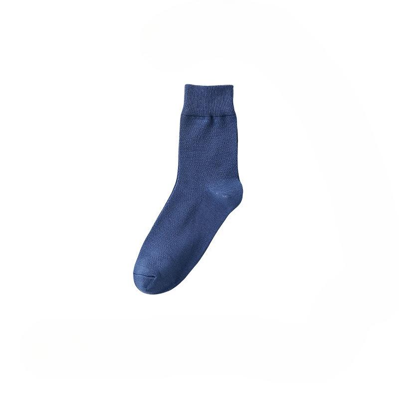 Men's Summer Mesh Pure Cotton Mid-Calf Breathable Anti-Sweat Cotton Stockings Anti-Odor Long-Sleeved Stockings