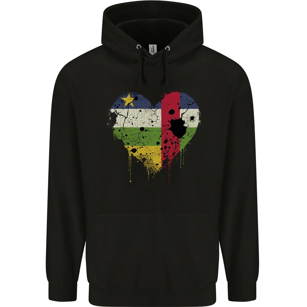 Love Flag Central African Republic Football Hoodie