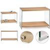 Meuble d'entrée - GIFT DECOR - S3609104 - Verre et bois - Multicolore - 120x40x76 cm