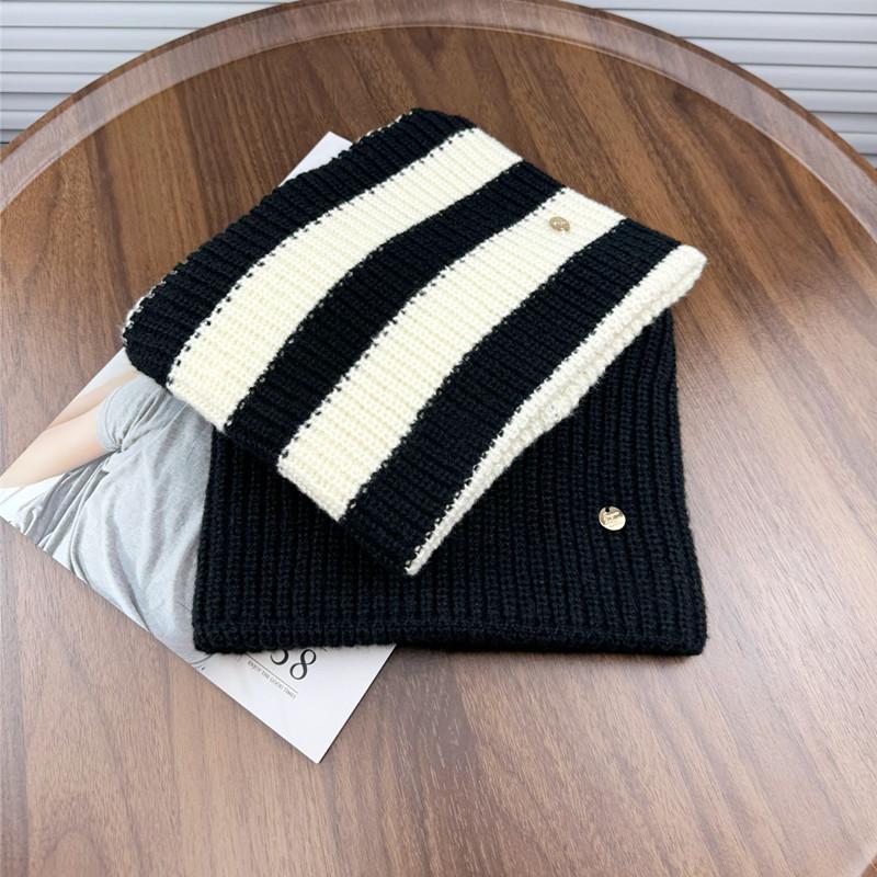

Cute kitten ears knitted striped wool hat women s autumn and winter versatile warm hat sweet pullover hat tide Adult average size elastic чорний