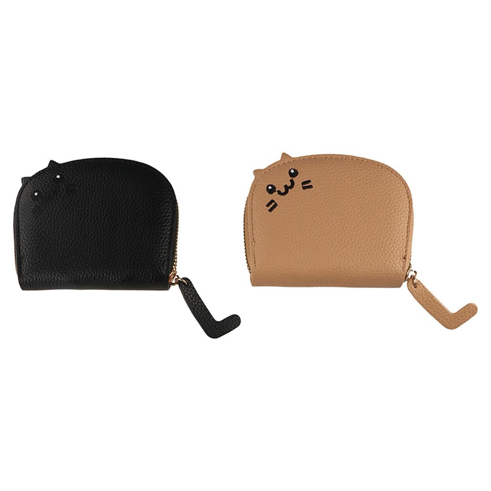 

Zipper Cute Cat Card Bag PU Card Holder Portable PU Leather Card Bag Women красный