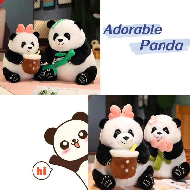 Adorable Panda Plush Toy Realistic And Soft Stuffed Animal For Kids And Adults Perfect Birthday Gift For Girlfriend