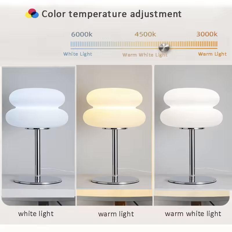 Bauhaus table lamp Trichromatic Dimming,LED Table Lamp, Eye Protection Night Light,Living Room Atmosphere dimming ambient light