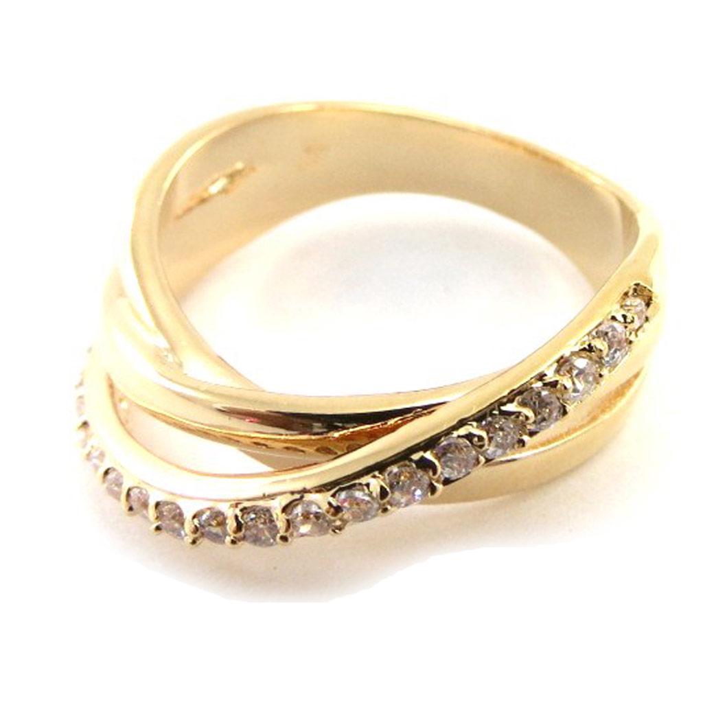 Gold Plated Ring 'Goddess' White Gold - 7 Mm