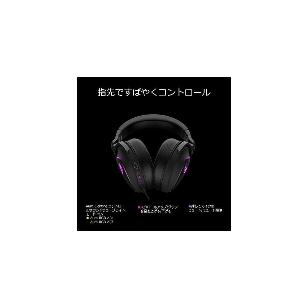 ASUS ROG Delta S Gaming Headset AI Noise Cancelling Microphone Hi-Res ESS9281 USB-C Wired Lightweight Design