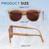 Unisex Folding PC Sunglasses Trendy Sunglasses with Original Box Perfect for and Photography Sun Protection Tan Color [uxcell] - - Driving, Shopping,