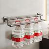 Towel Holder Self-adhesive Double Layer Bathroom Towel Rack No Drilling Towel Bar Kitchen Storage Rack Bathroom Organizer