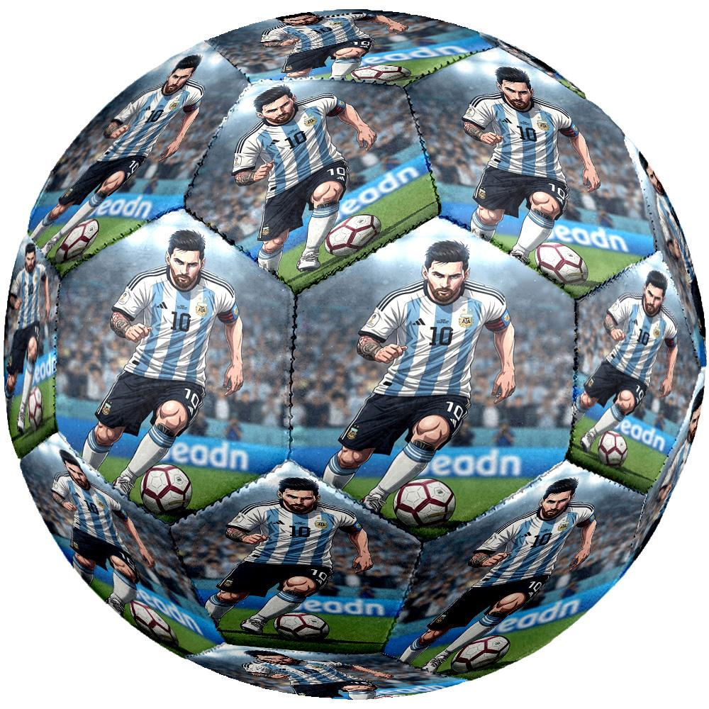 Lionel Messi World Cup Journey Soccer Ball Size 5 Football Machine Sewn Indooroutdoor Universal Football Perfect Gift For Sports Enthusiasts