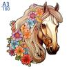 Non-Toxic 300Pcs Wooden Puzzle Color Cat Delicate Irregular Shape Puzzles Gratitude Adult Stress Reduction Family Interactive Toys Gift