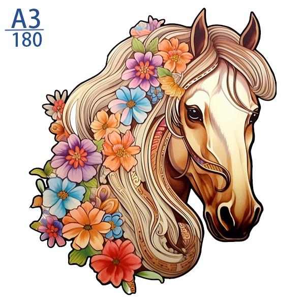 Non-Toxic 300Pcs Wooden Puzzle Color Cat Delicate Irregular Shape Puzzles Gratitude Adult Stress Reduction Family Interactive Toys Gift