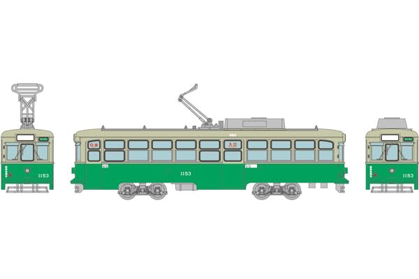 TOMYTEC Kolekce železnic Iron Collection Hiroshima Electric Railway Type 1150 Car 1153 Diorama Supplies No.