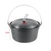 Camping Pot Cooking Portable Steamer Boiling Soup Outdoor Cookware for Kitchen