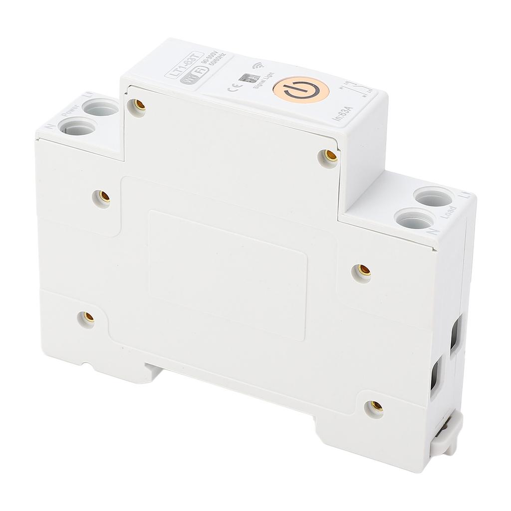WiFi Smart Circuit Breaker 63A APP Voice Control DIN Rail Power Switch On Off Timer for Tuya