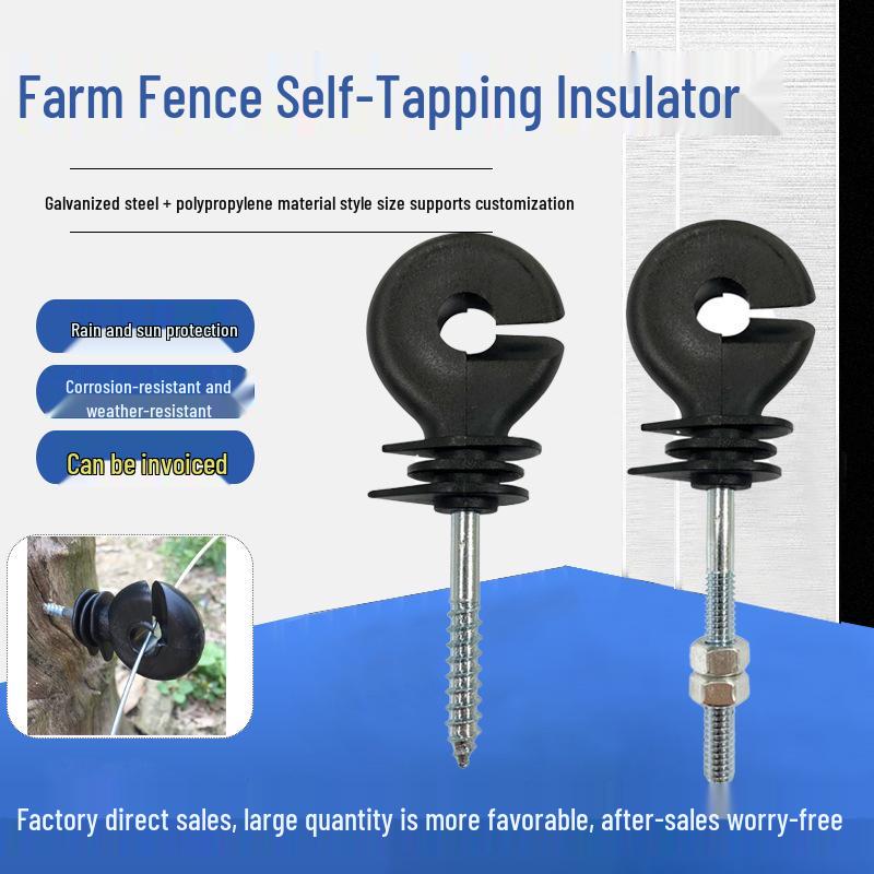 Pulse Electric Fence System: Durable Rust-Proof Insulator Buckles for Livestock and Ranch Electric Grid.