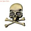 Y4UA Unique Skull & Crossbones Skull Metal Decals Metal Emblems Car Accessories