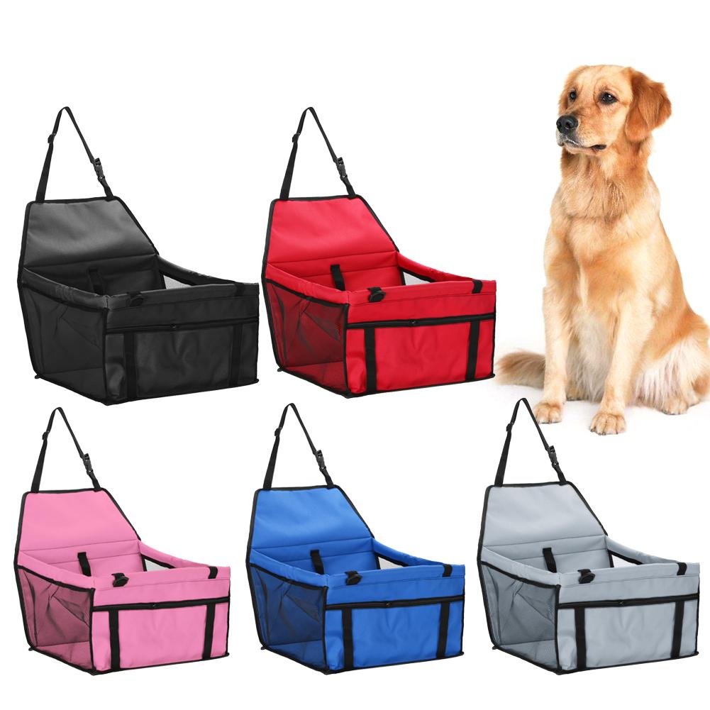 Basket Carrier Waterproof Double-Layer Safety Car Seat Bag Detachable and Washable Double-Layer for Small Medium Dog Cats Pet