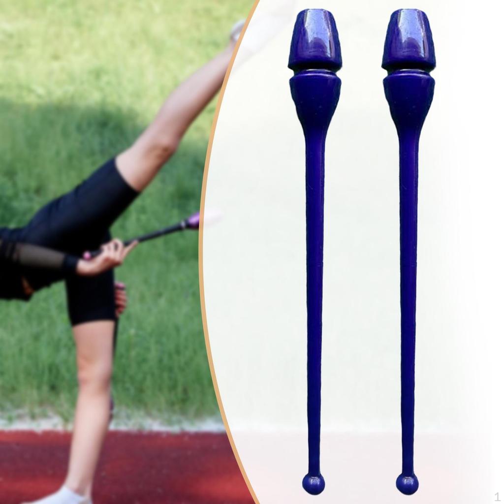 2 Pieces Rhytmic Gymnastics 44cm Easy to Control Training Equipment Exercise Pole for