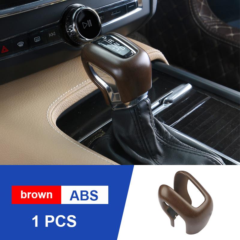 

Для 18-21 volvo xc60 xc90 s90 v90 s60 v60 центральный механизм управления, декоративная крышка, ручка переключения передач с узором из углеродного волокна коричневый