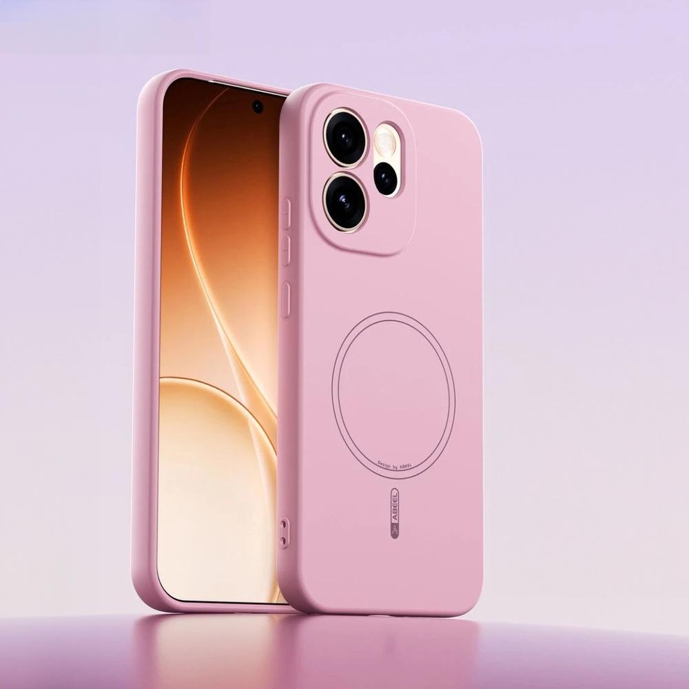 Case for Oppo Reno 15 F / 15 FS, Silicone Lite, for MagSafe, pink