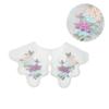 Embroidery Colorful Flower Detachable Collar Elegant Lace Shawl Faux Collar Capelet Scarf for Womens Clothing Accessory
