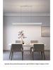 Nordic Minimalist Long Strip Pendant Light for Modern Dining Room or Bar