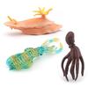 Simulation Of 3 Solid Marine Animal Models Sea Rabbit Squid Green Spotted Squid Static Model Toys