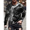 Street Trend Men's Casual Pullover Top Wolf King 3D Printed Men's Loose Long Sleeve T-shirt Simple Casual Men's Long Sleeve